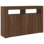 Brown Oak Sideboard Engineered Wood 116 x 30 x 75 cm | Foro24.es | Tu tienda online para hogar, jardín y más Foro24.es