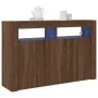 Brown Oak Sideboard Engineered Wood 116 x 30 x 75 cm | Foro24.es | Tu tienda online para hogar, jardín y más Foro24.es