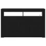 Black Oak Sideboard Engineered Wood 116 x 30 x 75 cm | Foro24.es | Tu tienda online para hogar, jardín y más Foro24.es