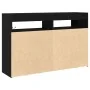 Black Oak Sideboard Engineered Wood 116 x 30 x 75 cm | Foro24.es | Tu tienda online para hogar, jardín y más Foro24.es
