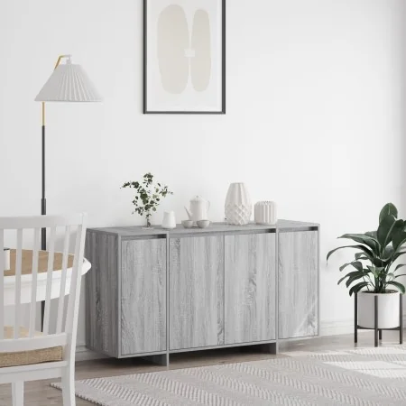 Sonoma gray sideboard gray engineered wood 135 x 41 x 75 cm | Foro24.es | Tu tienda online para hogar, jardín y más Foro24.es