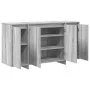 Sonoma gray sideboard gray engineered wood 135 x 41 x 75 cm | Foro24.es | Tu tienda online para hogar, jardín y más Foro24.es