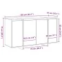Sonoma gray sideboard gray engineered wood 135 x 41 x 75 cm | Foro24.es | Tu tienda online para hogar, jardín y más Foro24.es