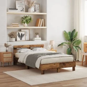 Wooden Bed Frame Made Old Wood