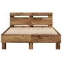 Armazón de Cama de Madera Elaborada Madera Vieja Madera de , Camas y somieres - Ref: Foro24-3333954, Precio: 142,01 €, Descue...