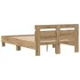 Oak Bed Frame Artisan Oak Solid Oak Wood by , Beds and slatted bases - Ref: Foro24-3333955, Price: 142,01 €, Discount: %