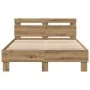 Oak Bed Frame Artisan Oak Solid Oak Wood by , Beds and slatted bases - Ref: Foro24-3333955, Price: 142,01 €, Discount: %