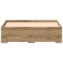 Bed Frame with Drawers in Artisan Oak 120x200 cm made of Crafted Wood by , Beds and slatted bases - Ref: Foro24-3333970, Pric...