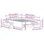 Bed Frame with Drawers in Artisan Oak 120x200 cm made of Crafted Wood by , Beds and slatted bases - Ref: Foro24-3333970, Pric...