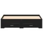 Bed with Drawers Black Oak 135x190 cm Engineered Wood | Foro24.es | Tu tienda online para hogar, jardín y más Foro24.es