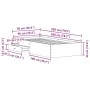 Estructura de Cama Madera Vieja 90x200 cm Madera Fabricada de , Camas y somieres - Ref: Foro24-3333987, Precio: 125,16 €, Des...