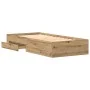 Estructura de Cama Artisan Roble 90x190 cm Madera Elaborada de , Camas y somieres - Ref: Foro24-3333991, Precio: 126,41 €, De...