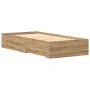 Estructura de Cama Artisan Roble 90x190 cm Madera Elaborada de , Camas y somieres - Ref: Foro24-3333991, Precio: 126,41 €, De...