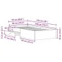 Estructura de Cama Artisan Roble 90x190 cm Madera Elaborada de , Camas y somieres - Ref: Foro24-3333991, Precio: 126,41 €, De...
