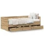 Day Bed Handmade Oak Crafted Wood 90 x 190 cm Durable by , Beds and slatted bases - Ref: Foro24-3333997, Price: 188,89 €, Dis...