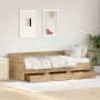 Day Bed Handmade Oak Crafted Wood 90 x 190 cm Durable by , Beds and slatted bases - Ref: Foro24-3333997, Price: 188,89 €, Dis...