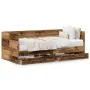 Ausziehbett mit Schublade Altholz 75 x 190 cm von , Betten und Lattenroste - Ref: Foro24-3334005, Preis: 202,59 €, Rabatt: %