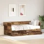 Ausziehbett mit Schublade Altholz 75 x 190 cm von , Betten und Lattenroste - Ref: Foro24-3334005, Preis: 202,59 €, Rabatt: %