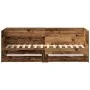 Trundle Bed with Drawer Old Wood Made Wood 75 x 190 cm by , Beds and slatted bases - Ref: Foro24-3334005, Price: 202,59 €, Di...