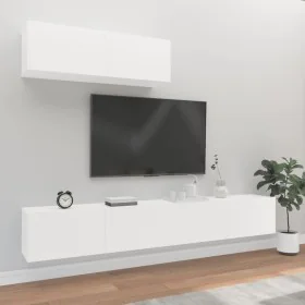 3-teiliges TV-Möbelset aus weißem Sperrholz von vidaXL, TV-Möbel - Ref: Foro24-3114478, Preis: 193,00 €, Rabatt: %