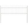 VidaXL Garden Fence with White Spear Tip 5.1x0.6 m Steel | Foro24.es | Tu tienda online para hogar, jardín y más Foro24.es