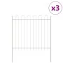 VidaXL Gartenzaun mit weißem Bogen 5,1x1,5 m Stahl | Foro24.es | Tu tienda online para hogar, jardín y más Foro24.es