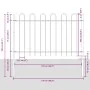 Gartenzaun mit Platte aus grauem Bogen 6,8x1 m Stahl | Foro24.es | Tu tienda online para hogar, jardín y más Foro24.es