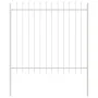 VidaXL Garden Fence with White Spear Tip 6.8x1.5 m Steel | Foro24.es | Tu tienda online para hogar, jardín y más Foro24.es