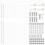 VidaXL Garden Fence with White Spear Tip 6.8x1.5 m Steel | Foro24.es | Tu tienda online para hogar, jardín y más Foro24.es