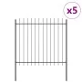 Gartenzaun mit Werferspitze Grau 8,5x1,5 m Stahl | Foro24.es | Tu tienda online para hogar, jardín y más Foro24.es