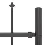 valaXL Garden Fence with Spear Shaped Tip Grey 11.9x1.2 m Steel | Foro24.es | Tu tienda online para hogar, jardín y más Foro24.es