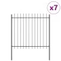Garden fence with gray speartip 11.9x1.5 m made of steel | Foro24.es | Tu tienda online para hogar, jardín y más Foro24.es