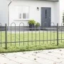 VidaXL Gartenzaun mit Platte aus grauem Reifen 11,9x0,6 m Stahl | Foro24.es | Tu tienda online para hogar, jardín y más Foro24.es