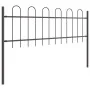VidaXL Garden Fence with Top in Grey Hoop 11.9x0.6 m Steel by , fence panels - Ref: Foro24-3334133, Price: 277,16 €, Discount: %