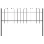 VidaXL Gartenzaun mit Platte aus grauem Reifen 11,9x0,6 m Stahl | Foro24.es | Tu tienda online para hogar, jardín y más Foro24.es
