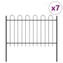 Gartenzaun mit Platte in grauem Bogen 11,9x1,2 m Stahl | Foro24.es | Tu tienda online para hogar, jardín y más Foro24.es