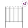Gartenzaun mit Platte aus grauem Ring 11.9x1.5 m Stahl | Foro24.es | Tu tienda online para hogar, jardín y más Foro24.es