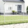 VidaXL Garden Fence with White Spear Tip 11.9x1.2 m Steel | Foro24.es | Tu tienda online para hogar, jardín y más Foro24.es