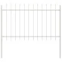 VidaXL Garden Fence with White Spear Tip 11.9x1.2 m Steel | Foro24.es | Tu tienda online para hogar, jardín y más Foro24.es