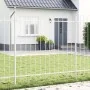 Gartenzaun mit weißer Bogenplatte 11,9 x 1,5 m Stahl | Foro24.es | Tu tienda online para hogar, jardín y más Foro24.es