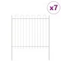 Gartenzaun mit weißer Bogenplatte 11,9 x 1,5 m Stahl | Foro24.es | Tu tienda online para hogar, jardín y más Foro24.es