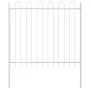 Gartenzaun mit weißer Bogenplatte 11,9 x 1,5 m Stahl | Foro24.es | Tu tienda online para hogar, jardín y más Foro24.es