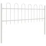 Gartenzaun mit weißer Bogenspitze 13,6x0,6 m aus Stahl | Foro24.es | Tu tienda online para hogar, jardín y más Foro24.es
