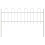 Gartenzaun mit weißer Bogenspitze 13,6x0,6 m aus Stahl | Foro24.es | Tu tienda online para hogar, jardín y más Foro24.es