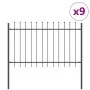 Garden fence with gray tip finish of 15.3x1 m in steel | Foro24.es | Tu tienda online para hogar, jardín y más Foro24.es
