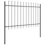 Garden fence with gray tip finish of 15.3x1 m in steel | Foro24.es | Tu tienda online para hogar, jardín y más Foro24.es