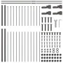 VidaXL Gartenzaun mit Speerspitze Grau 15,3x1,5 m Stahl von , Zaunpaneele - Ref: Foro24-3334172, Preis: 580,28 €, Rabatt: %