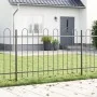 Garden fence with arch-shaped top, gray, 15.3x0.8 m, steel | Foro24.es | Tu tienda online para hogar, jardín y más Foro24.es