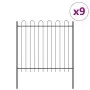 Garden Fence with Top in Gray Arch 15.3 x 1.5 m Steel | Foro24.es | Tu tienda online para hogar, jardín y más Foro24.es