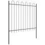 Garden Fence with Top in Gray Arch 15.3 x 1.5 m Steel | Foro24.es | Tu tienda online para hogar, jardín y más Foro24.es